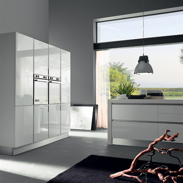 Decoración de cocinas ultramodernas blancas