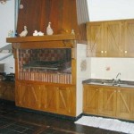 Asador dentro de la cocina